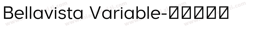 Bellavista Variable字体转换